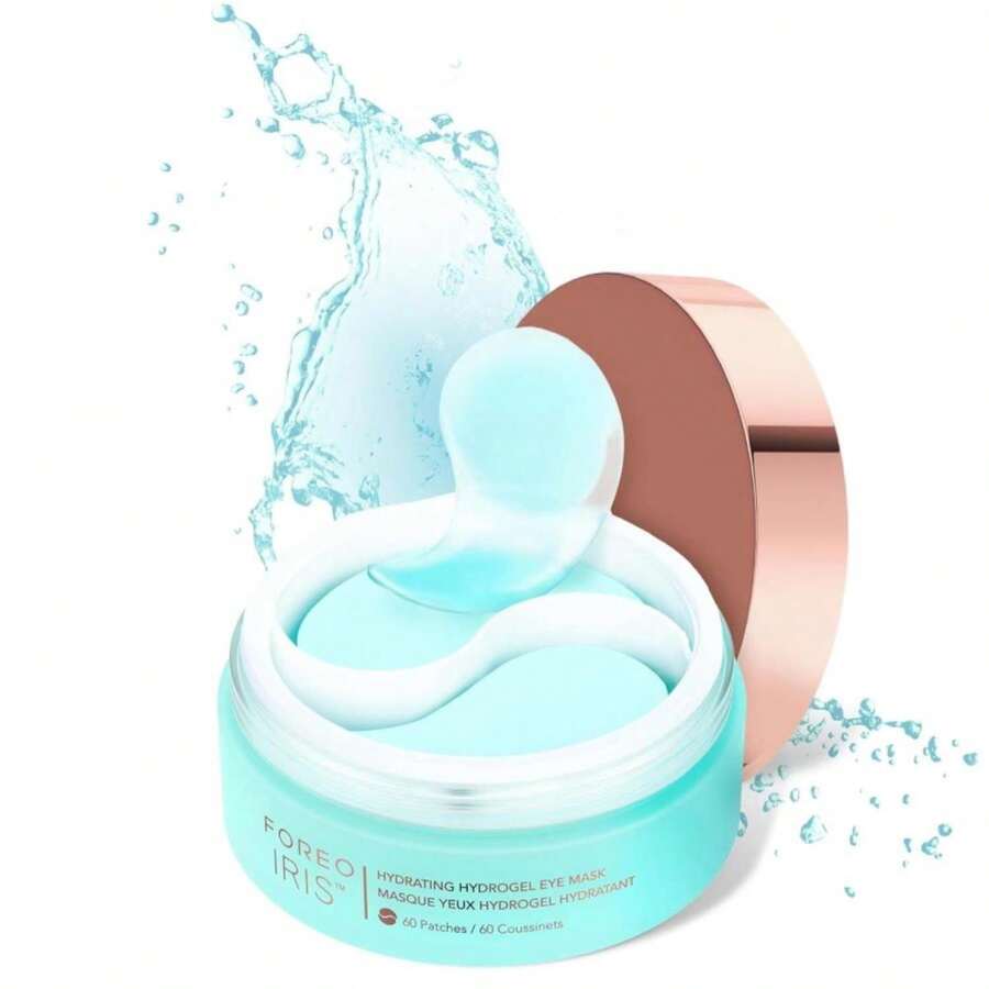 FOREO IRIS Hydrating Hydrogel Eye Mask - Dark Circles Under Eye Treatment For Women &Amp; Men - Puffy Eyes Treatment - Hydrating &Amp; Refreshing - Vegan - All Skin Types - 60 Under Eye Patches - White - 查看 1