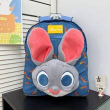 Disney Zootopia Nick Fox & Judy Rabbit Plush Backpack, Multi-Functional Large Capacity Cute Cartoon Backpack For Girls And Students, Travel Companion, Dopamine Matching Tote Bag & Shoulder Bag - Multicolor - View 12