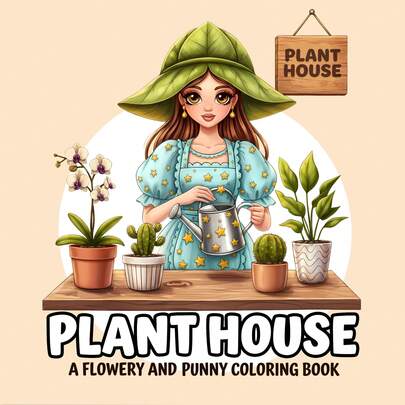 GDTME A Spring-Themed Adult Coloring Book Featuring Beautiful Plant Cottages, Butterflies, And Gardens. It Includes 24 Pages Of Vibrant And Lively Illustrations To Help Relieve Anxiety And Reduce Stress. A Great Gift For Birthdays, Back-To-School Season, Valentine's Day, Easter, As Well As Stationery And Office Supplies. Size: 7.9 X 7.9 Inches.