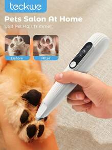 PETSIN Removedor de pelo de mascota portátil de diseño minimalista - Blanco - Ver 3