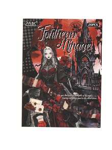 30pcs Large Halloween Stickers & 20pcs Gothic Scrapbooking Papers, Suitable For Journals, Scrapbooks, Collages, Bullet Journals, Planners, Arts & Crafts - Multicolor - View 13