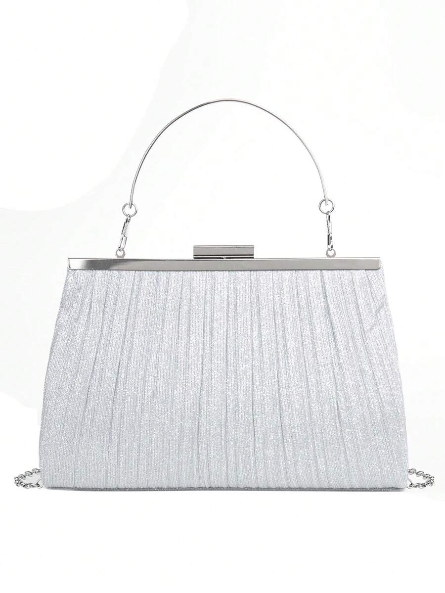 Women's Clutch Purse, Suitable For Various Occasions Such As Parties And Gatherings - Silver - View 1