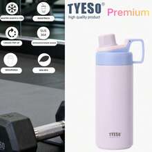 TYESO 900ML (30OZ) Vacuum Insulated Water Bottle With Carrying Handle, Iridescent Colors. Stainless Steel Coffee Cup With Straw, Thermal Bottle, Thermal Cup, 100% Leak-Proof, Keeps Temperature For 24 Hours For Hot/Cold Drinks Or 10 Hours For Hot Drinks. Suitable For Water, Iced Tea, Coffee, Smoothies And Other Beverages. An Ideal Choice For Festive Or Birthday Gifts. - Roxo - 查看 15