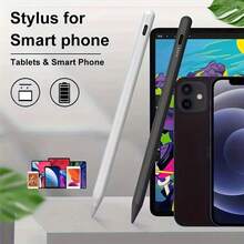 1pc Universal Capacitive Touch Pen, Aluminum Alloy Stylus Pen With Tilt Function, Palm Rejection, Magnetic Attachment, Compatible With Apple/Android Tablets, Includes Replacement Nibs For IPhone 17/16/15/14/13/12/11, , , , IPad Series - Multicolor - View 1