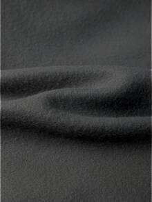 Simple Studio | Áo Hoodie Nam Màu Trơn Tay Dài Vai Rủ Có Dây Rút Túi, Phong Cách Thường Ngày, Thu/Đông, Mùa tựu trường - Màu xám đen - Xem 5