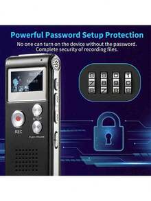 Mini Digital Voice Recorder, Suitable For Lecture Recording - Suitable For Students, Teachers, Journalists | Requires Adapter To Connect To Smartphone