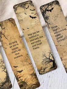 30pcs Vintage Dark Inspirational Copy Bookmarks Elegant Book Decoration Suitable For Decorating Books Picture Books Notebooks And Other Paper Bookmarks