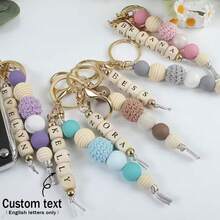 1 pieza Llavero personalizado con nombre, Dije personalizado para bolso, Regalo para días festivos/Día de San Valentín para seres queridos - llavero - Ver 2