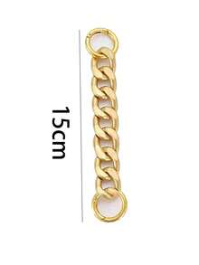 时尚金属链条配饰，适用于腋下包带延长，肩带短链五金升级 - 金色 - 查看 13