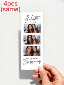 1/4/8pcs, Customized Personalized Wedding Gifts,Personalized Exclusive Custom Photo Greeting Card ,Customized Love, Birthday, Missing, And Anniversary Occasion Card, Customize With Your Couple's Photo, Confession Card Back To School,For Valentine's Day,Multi-Functional,Ornamental Contracted,Modern Unique,Ideal Gifts For Him Her,Family,Students,Workers,Partner Or Friend. - Multicolor - View 12