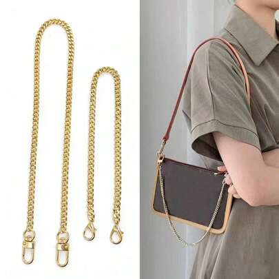 1pc Bag Chain Strap, Suitable For Mahjong Bag, Crossbody Bag, Underarm Bag Strap Replacement, Ideal Gift For Mother, Family, Friends, Birthday, Holiday, Metal Chain Strap