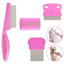 4 Stück/3 Stück professionelles Läuse- und Flohentfernungskamm-Set, Kamm-Set mit dichten Zähnen, nicht schädigendes Kamm-Set zur Entfernung von Schuppen, Haarlaus-Entfernungskamm-Set, Haarstyling-Set - Verschiedenfarbig - Übersicht 5