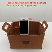 AD 1pc Foldable Car Trunk Organizer Box, Practical Storage Box For Women, Multi-Functional Car Storage Compartment