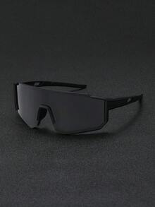 1副男士户外骑行、徒步、滑雪运动护目镜，一体式紫色和蓝色防风防护眼镜 - 護目鏡-多色 - 查看 2