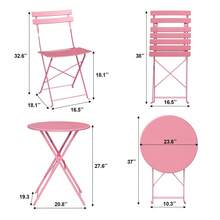 Outdoor Table & Chair Sets - Pink - View 2