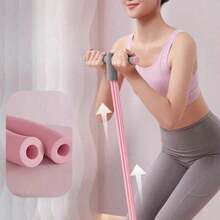 Home Pedal Puller Resistance Band Exerciser - Compact Home Gym Equipment With Non-Slip Pedals For Abdomen & Back Workouts - Pink - View 5