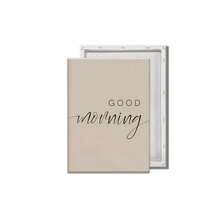 半幅帆布画，可选画框，现代艺术，早安，晚安，励志语录，黑白创意混搭，房间装饰，墙面艺术海报，客厅沙发背景墙，玄关走廊装饰，家居装饰，卧室，浴室，房间，办公室，学校，艺术礼品，黑白语录艺术，适用于卧室、浴室、办公室、宿舍装饰 - 彩色 - 查看 18