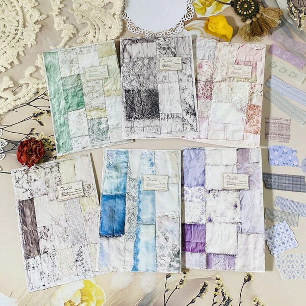 50PCS Vintage Paper Sticker Set - Mixed Color Scrapbooking Decorative Paper For DIY Crafts, Journals, And Collage Albums Scrapbooking Material Junk Journal Craft Supplies Holiday Decorations Christmas Halloween Valentine's Day