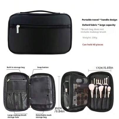 Multi-Functional Portable Handbag, Professional Makeup Brush Case. Exporter's Best-Seller, Large Capacity Beauty Tools, Makeup Artist Storage Bag.