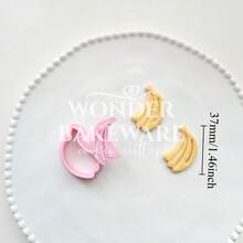 Mini Cortadores de Biscoitos em Formato de Frutas, Coelho, Banana, Maçã, Morango, Pêssego, Carimbo de Plástico, Molde Pressionável de Biscoito Cartoon, Utensílios de Cozinha para Assar e Confeitaria - Fruta - Visão 8