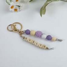 1 pieza Llavero personalizado con nombre, Dije personalizado para bolso, Regalo para días festivos/Día de San Valentín para seres queridos - llavero - Ver 23