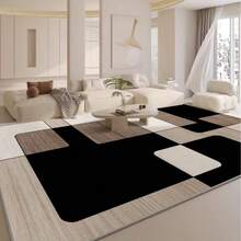 1 tấm thảm hình học, thảm phòng khách, thảm đầu giường phòng ngủ, thảm bàn sofa, thảm trang trí phòng chơi game, thảm trang trí, trang trí phòng ngủ, thảm nhỏ, thảm trải sàn, trang trí nhà cửa, thảm phòng khách, thảm nhỏ phòng khách, thảm phòng ngủ, trang trí nhà cửa phòng khách, thảm ngoài trời, thảm có thể giặt (Giao hàng gấp gọn) - Nhiều màu - Xem 5