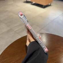 粉色磁吸透明水晶糖果色软TPU手机壳，适用于 17 AIR 16 15 14 13 12 Pro Max/Plus，防震保护套 - 粉色 - 查看 6