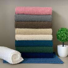 Microfiber Non-Slip Bathroom Mat With Polka Dots, Various Colors - màu xanh lá - Xem 2