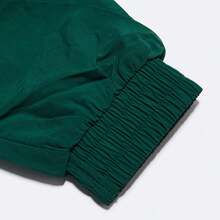 Adidas Áo khoác nam dáng casual thể thao, cổ kéo khóa nửa thân, thích hợp mặc hàng ngày vào mùa xuân và mùa thu, Mã sản phẩm IS3318 - màu xanh lá - Xem 4