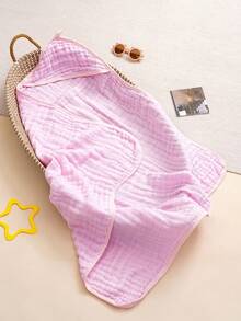 1pc Baby Hooded Bathrobe, Quick Dry Absorbent Bath Towel, Convenient For Diaper Changing, Unisex Cute Floral Pattern, Suitable For Beach, Pool, Vacation And Other Occasions - Multicolor - View 15