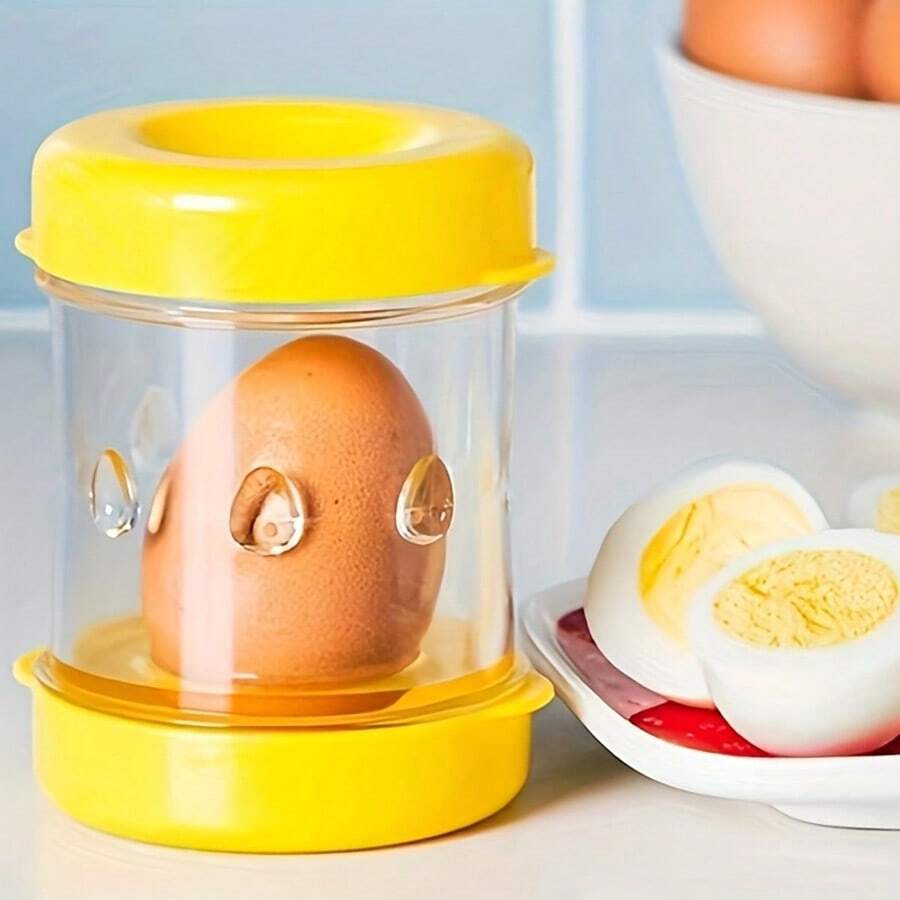 1pc Manual Egg Peeler, Convenient And Efficient Shelling Tool - Multicolor - View 1