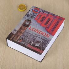 High Quality Home Security Secret Book Hidden Safe; Safe Box; Coin Bank; Cash Box; Metal Faux Steel Classic Slanted Tower Design - Monroe 18CM Password - View 7