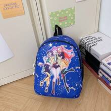 1pc K-Pop Style Backpack, Anime Themed Cute Bookbag, Large Capacity Backpack - Multicolor - View 10