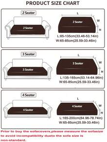 1件棕色弹力沙发套，波西米亚风格沙发套，保护沙发免受滑动和刮擦，适用于1/2/3/4座沙发，可机洗，四季家用。 - 棕色 - 查看 3
