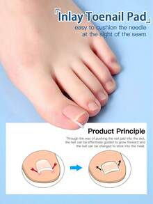 1 Set Ingrown Toenail File Stainless Steel Ingrown Toenail Removal Kit Nail Cleaner Portable Pedicure Tools,Travel And All Seasons - Multicolor - View 4