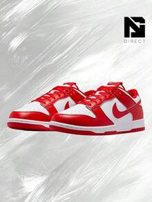 Nike Dunk Low St. Johns (2025) – Men's Lifestyle Sneakers – Shoes For Man-Vintage-Spring & Summer-Inspired Running Shoes, Shock-Absorbing Comfort, Gym To Streetwear Casual Wear-Easter Gift–HF5441 104 - 白/University Red-White - 查看 2