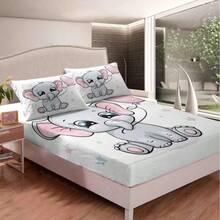 3PCS Personalized Customized Photo Bed Sheet Set, Made Of Polyester Material And Digitally Printed, Suitable For Boys, Girls, Teenagers, Gifts, Bedrooms, All Seasons, Dormitories, Personalized. - Multicolor - View 4