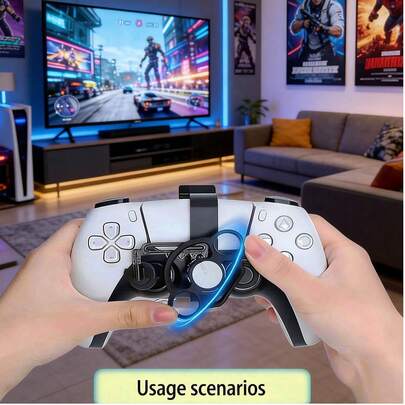 P/S/5 Controller Mini Steering Wheel | Arikroii One-Piece ABS Racing Game Controller, P/S/5 Controller Rotation Control Accessory, Smooth Rotation, Lightweight And Portable, No Battery Required, Ready To Use