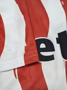 Stoke City FC 25/26 Home Men's Football Jersey & Crew Neck Comfortable Sports Top, Suitable For Match, Football Training, Casual And Holiday Wear & Gift Spring - Red and White - View 6
