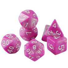 7pcs Fantasy Multi-Sided Dice Set, Suitable For D&D, Ages 14+, For Party Games, Tabletop Games, Role-Playing Games - Color - View 10