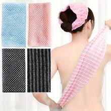 Japanese Style Exfoliating Bath Towel, Shower Brush, Back Scrubber, Exfoliating Pumice Bath Sponge, Unisex Daily Care Towel, Bathroom Accessories - Multicolor - View 2