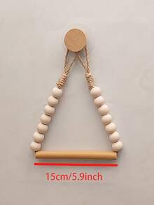 1/2 piezas Soporte de papel higiénico de cuerda de yute montado en la pared, estante de papel de cuerda de yute sin taladro para el baño, soporte de toallas de papel montado en la pared de la cocina con ganchos, adecuado para reemplazar el rollo - Accesorio de baño moderno y de moda para el hogar, Soporte de papel higiénico de ratán tejido, cuerda bohemia, rollo de toallas de papel colgante, montado en la pared, accesorio de baño rústico y natural único - Marrón - Ver 3