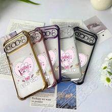 かわいいピンクのバニーハートタイプパターンのスマホケース、落下防止、保護するエアバッグ、TPUコーティングフレーム、オリジナルカラーを際立ったたせる透明度の高い素材。 17、16、15、14、13、12、11 Plus、17 Pro、17 Pro Max、17 Airおよびシリーズ、Pixel 8A、Pixel 10 Proシリーズと互換性があります。 お友達、愛する人、または自分自身を分けるへの晴れらしい贈呈り物です。 - ブラック - チェックする 3