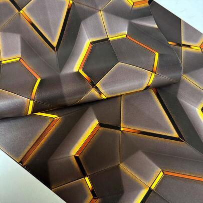 1 Roll 3D Bird's Nest Marble Wallpaper, Suitable For Home Decor, Kitchen Cabinets, Tables & Chairs, Room Backgrounds, Home Renovation, DIY Projects. Features: Waterproof, Stain-Resistant, Easy To Clean, Self-Adhesive, Removable And Reusable Wallpaper, Wall Sticker.