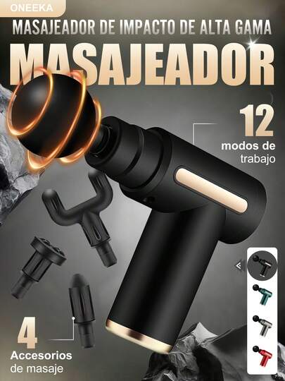 ONEEKA Pistola de fascia fría y caliente, mini pistola eléctrica de fitness para fascia cervical, masajeador de relajación, relajante muscular