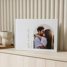 1pc A4 38-Page Customized Wedding Guest Book With Photo, Personalized Wedding Reception Signature Album - Multicolor 1 - View 3