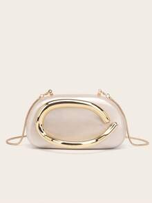 Gets Acrylic Clutch Purse For Women Marbling Evening Wedding Handbags Acrylic Shell Box Purses For Party Prom Cocktail - Màu ngọc trai - Xem 1