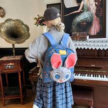 Disney Zootopia Nick Fox & Judy Rabbit Plush Backpack, Multi-Functional Large Capacity Cute Cartoon Backpack For Girls And Students, Travel Companion, Dopamine Matching Tote Bag & Shoulder Bag - Multicolor - View 8