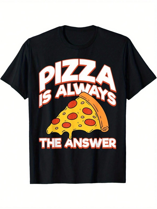 Funny Pizza Lover - Pizza Is Always The Answer - Men's T-Shirt