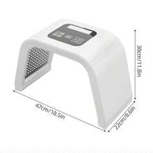 Mother's Day Gift, New Type Of Soothing Facial Beauty Device, Seven-Color LED Light Therapy Soothing Mask, Home Skincare LED Light Therapy Tool, Suitable For Facial, Neck Care And Full-Body Care, Suitable As A Gift For Beautiful Female Friends And Mothers. - 美規A型插(110-127V) - 查看 2